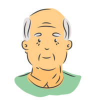 An old person character png