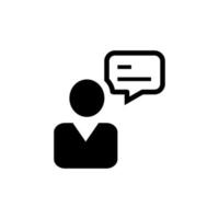 user speech chat bubble icon vector