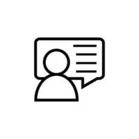 user speech chat bubble icon vector