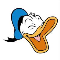 donald duck cartoon vector