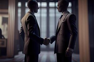 business people shaking hands photo