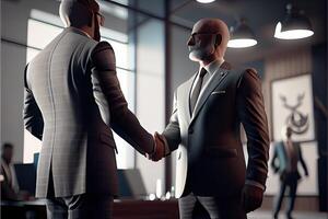 business people shaking hands photo