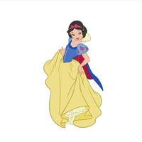 disney princesses in fairy tales vector