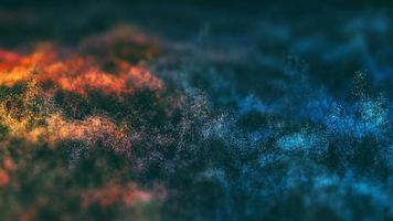 Abstract Particles Landscape Traveling video