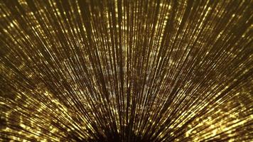 fondo de explosión de filamentos de oro abstracto video