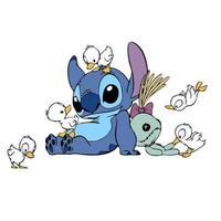 lilo and stitch cartoon vector