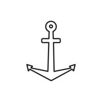anchor icon design vector