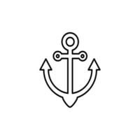 anchor icon design vector