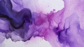 Abstract violet watercolor background design, generat ai photo