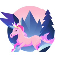 cute unicorn rainbow fantasy png