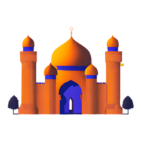 festive EID mubarak gradient illustration png