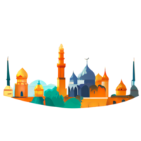 de fête eid mubarak pente illustration png