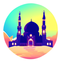 de fête eid mubarak pente illustration png