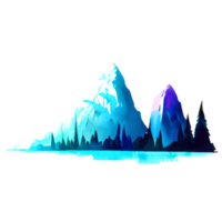 Berg Element Aquarell png