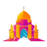 festive EID mubarak gradient illustration png