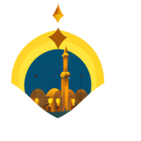 de fête eid mubarak pente illustration png