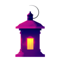 islamic lantern gradient illustration png