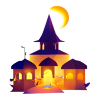 islamic lantern gradient illustration png