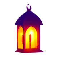 islamic lantern gradient illustration png