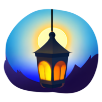 islamic lykta lutning illustration png