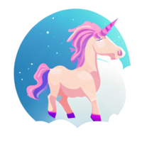 cute unicorn rainbow fantasy png