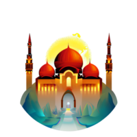 festlich eid Mubarak Gradient Illustration png