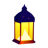 islamique lanterne pente illustration png