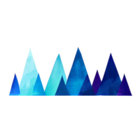 berg element waterverf png