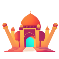 festive EID mubarak gradient illustration png