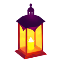 islamic lantern gradient illustration png