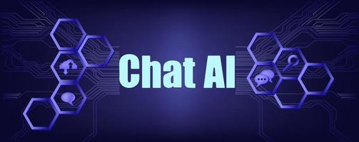 Chatbot, using and chatting artificial intelligence chat bot developed by tech company. Digital chat bot, robot application, conversation assistant concept. Optimizing language models for dialogue vector