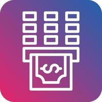 Withdraw Vector Icon Design