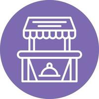 Food Stall Vector Icon Design