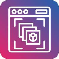 Depth Perception Vector Icon Design