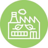 Green Factory Vector Icon Design