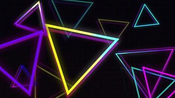 Abstract retro style 80s geometric pattern memphis background video