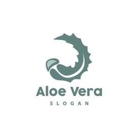 áloe vera logo, herbario planta vector, ilustración símbolo icono sencillo diseño vector