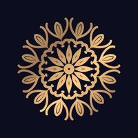 Cute Mandala flower style design background vector