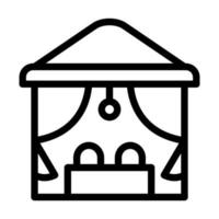 Beach Cabana Icon Design vector