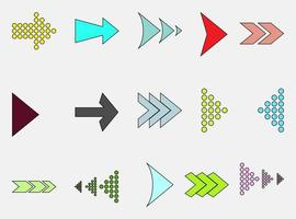 arrow icons collection set vector