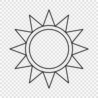 Thin line emblem of Namibia vector