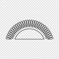 Thin line emblem of Malawi vector