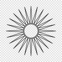 Thin line emblem of Rwanda vector