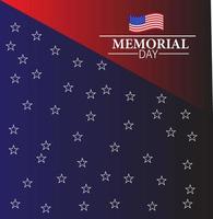 Wiith star background memory day USA.For design background,banner,etc. vector