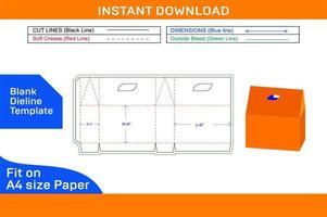 llevar bolso o compras bolso morir cortar modelo y 3d hacer archivo blanco dieline modelo vector