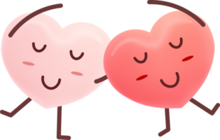 amor linda Pareja corazón emoji png