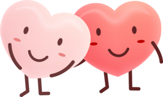 amor linda Pareja corazón emoji png