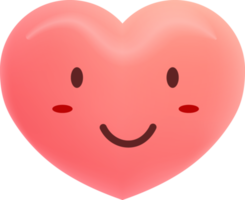 amor fofa coração emoji png