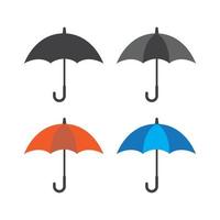 Umbrella flat icon isolated vector illustration.