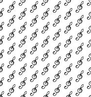 Treble clef pattern vector